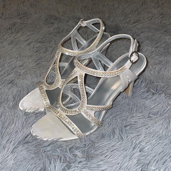 Silver Rhinestone Heels - Picture 3 of 3
